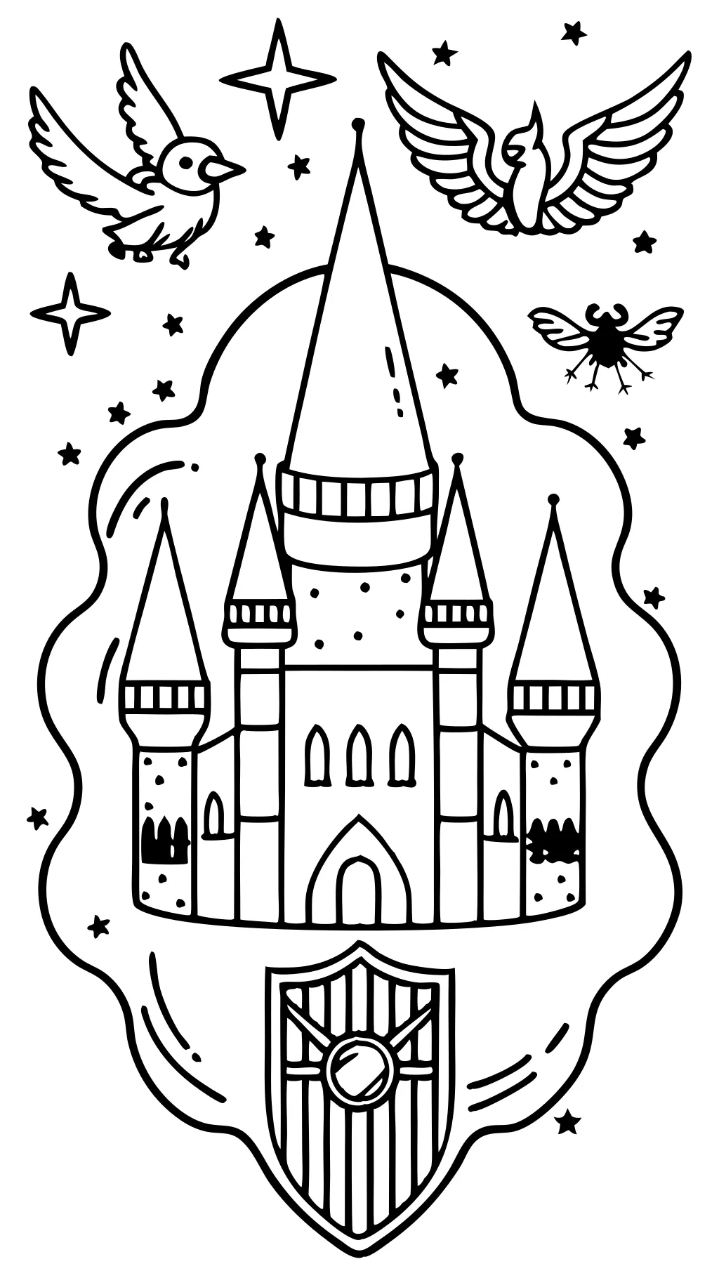 coloring page harry potter